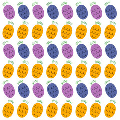 COLORFUL SUMMER FRUIT DESIGN PATTERN TEXTURE BACKGROUND VECTOR
