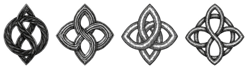 Intricate Designs of Knots and Patterns for Artistic and Cultural Use