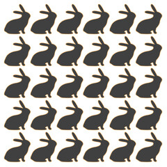 SPRING COLORFUL BUNNIES DESIGN PATTERN TEXTURE VECTOR