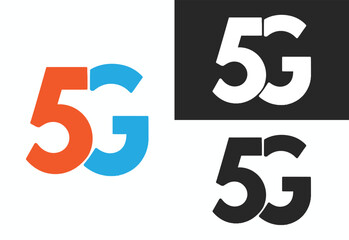 5g internet vector logo illustration