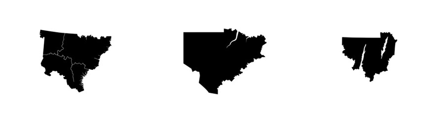 Fototapeta premium Ohio US Map