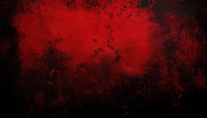 Dark Gothic Aged Red Christmas Backdrop with Worn Weathered Vintage Grunge Texture, Perfect for Creepy Holiday Themes or Halloween Decor.