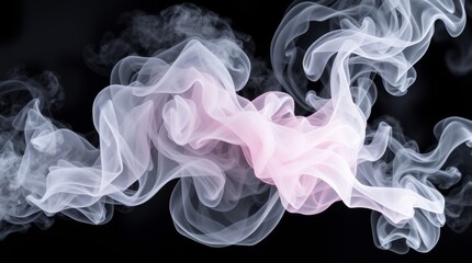 Fototapeta premium smoke on black background