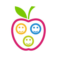 red apple and green apple