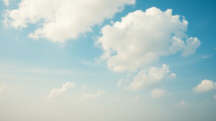 Blue sky and White cloud nature background