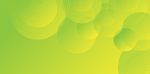 Modern light green and yellow abstract background with circle shape green vector gradient abstract background. vector abstract graphic design Futuristic concept banner pattern presentation background.