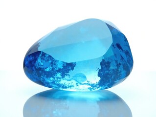 Stunning Blue Crystal, Clear, High-Quality