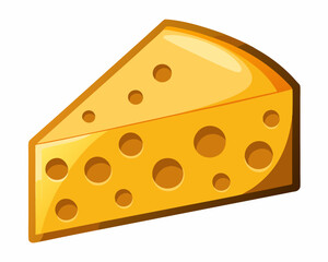 hard cheese isolated on white background.