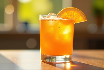 Sparkling Orange Cocktail, Refreshing Drink, Summer Vibes
