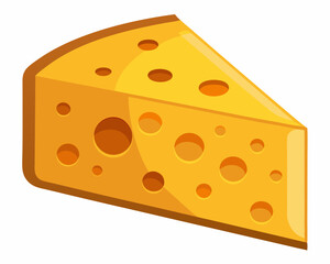 hard cheese isolated on white background.