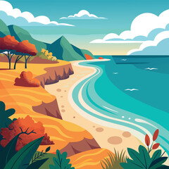 landscape vector illustration