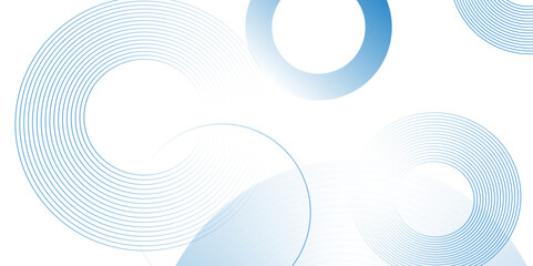 Modern light white and blue abstract background with circle shape blue vector gradient abstract background. vector abstract graphic design Futuristic concept banner pattern presentation background.