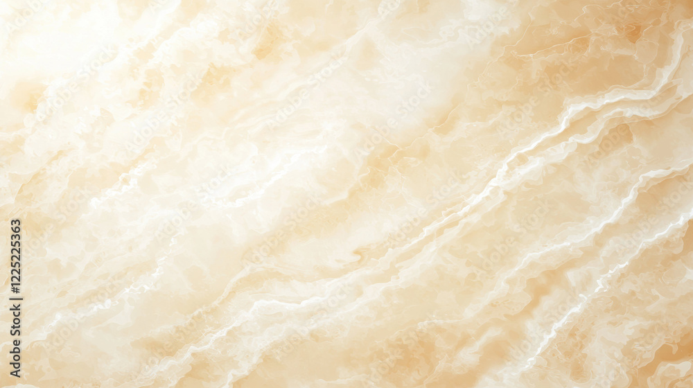 Poster elegant beige marble texture with soft veins and polished finish. ideal for backgrounds and interior