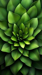 Artistic tropical mandala, symmetrical foliage design, 3D illustration