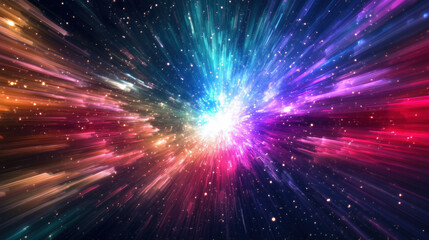 Naklejka premium High Speed lights, motion trails 