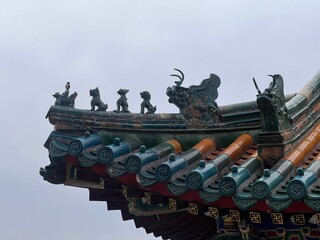 Ozdobny dach w Chinach © Natalia