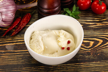 Italian soft young cheese burrata