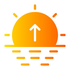 sunrise gradient icon