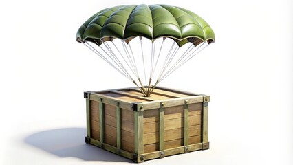 Crate Delivery by Parachute
