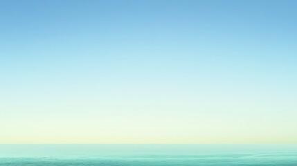 Fototapeta premium Serene Ocean Meets Tranquil Sky A Peaceful Horizon