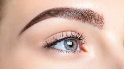 Obraz premium Closeup of a Woman s Flawless Makeup and Radiant Facial Features