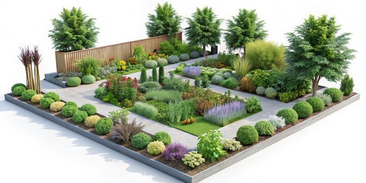 Garden Design Plan Top View