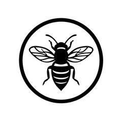 Obraz premium bee vector icon