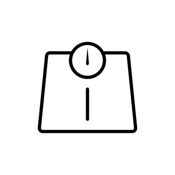 recommend clip art: weight scales icon Flat vector set outline
