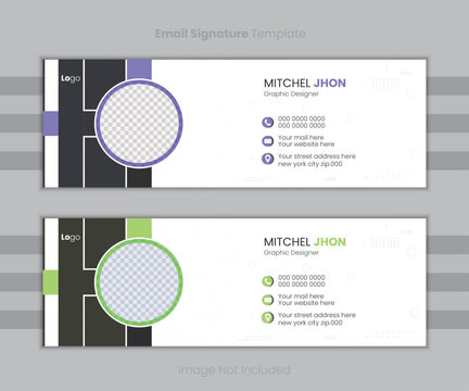 Corporate Email signature and banner template