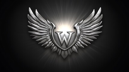 A shining silver crest with a stylized ‘W’ for ‘Wonder,’ encased in a radiant halo effect.