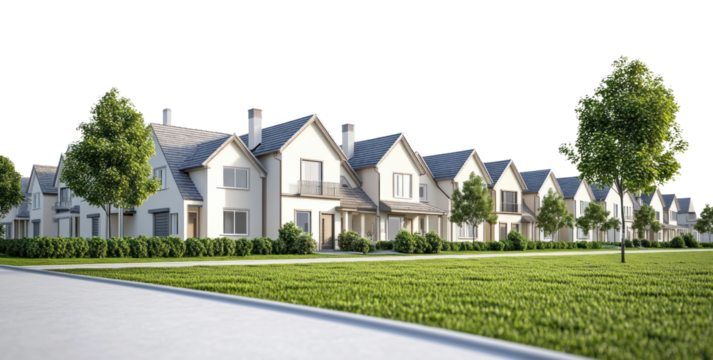 PNG Contemporary suburb houses neighborhood homes lawn.