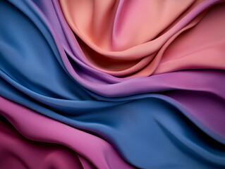 Obraz premium Textured fabric in various shades of pink and blue