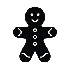 gingerbread man isolated on white