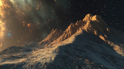 A panoramic view of a night sky filled with countless stars,