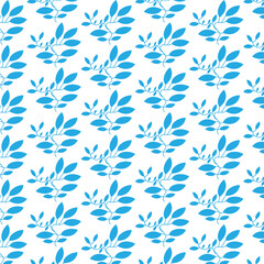   Pattern with flowers and leaves