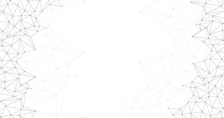 data connection futuristic ai lines with dots in transparent background template