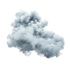 Cloud of smoke is floating in the air