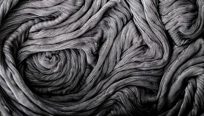 Striking Monochromatic Abstraction A Mesmerizing Swirling Textured Landscape, Showcasing the Power...