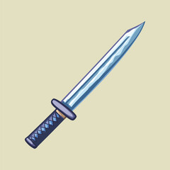 Sword Flat vector illustration