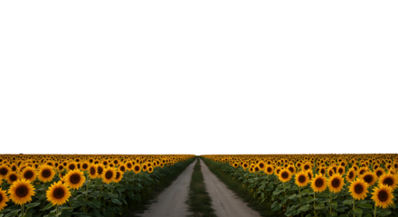 Sunflower Field Road