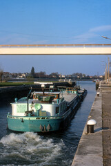 Ecluse, La Seine, Ablon sur Seine, 94, Val de Marne, France