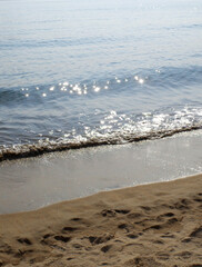 korea sea waves water wave sand sun coast