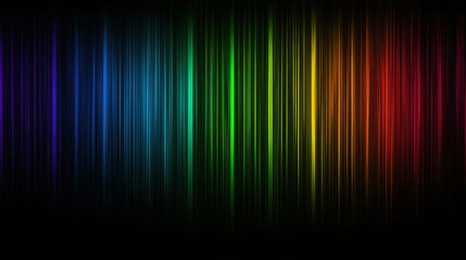 Gentle Luminescent Lines Weaving in and Out of Color Spectrum on Dark Background