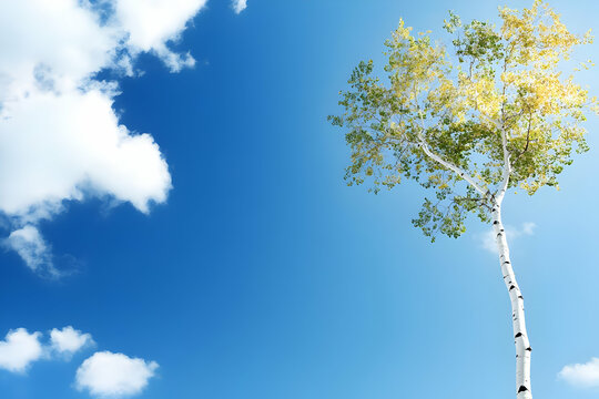 Birch Tree Nature Illustration