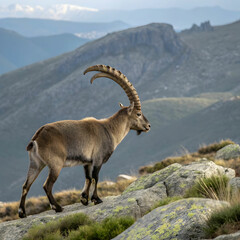 iberian ibex capra pyrenaica victoriae