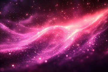 Fototapeta premium Pink and Purple Glitter Wave Abstract Background