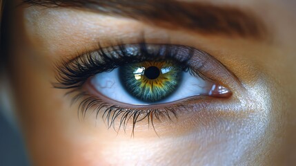 Naklejka premium Detailed assessment of eye health and vision. Management of cataracts glaucoma