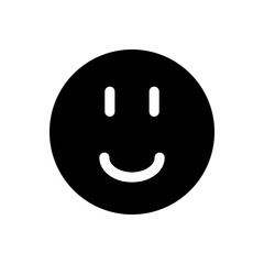 Smirking emoticon with a subtle smile and a mischievous expression.