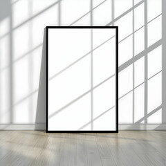 Blank Frame Mockup 3D Illustration