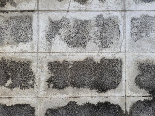 old white and black brick wall texture 